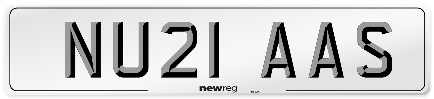 NU21 AAS Number Plate from New Reg